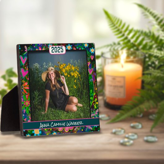 Einzigartiger floraler Abschluss Custom StylishFot Fotoplatte