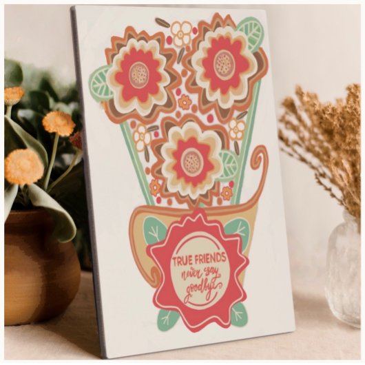 Einzigartiger floraler Designstil Fotoplatte