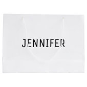 Einzigartiger formaler großer Geschenkbeutel mit N Große Geschenktüte (Rückseite)