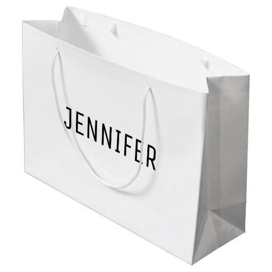 Einzigartiger formaler großer Geschenkbeutel mit N Große Geschenktüte (Rückseite Schrägansicht)