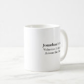 Einzigartiger freiwilliger Feuerwehrmann Dalmatine Kaffeetasse (VorderseiteRechts)