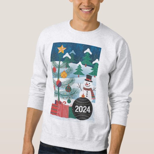 Einzigartiger froher Weihnachtsgeschenk - Weihnach Sweatshirt (Vorderseite)
