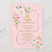 Einzigartiger Frühlingsholz Blütenblüte Gold Heili Einladung (Vorne/Hinten)