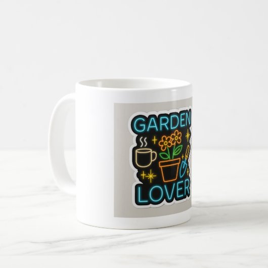 Einzigartiger Garden & Quote Coffee Cup. Kaffeetasse (Vorderseite Links)