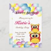 Einzigartiger Geburtstag der Babykeule Einladung (Vorne/Hinten)
