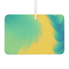 Einzigartiger Gelber Abstrakter-Design-Air-Freshen Autolufterfrischer