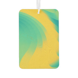 Einzigartiger Gelber Abstrakter-Design-Air-Freshen Autolufterfrischer