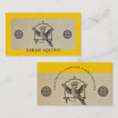 Einzigartiger Gelbgold-Bird Visitenkarte (Vorne/Hinten)