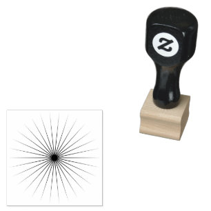 Einzigartiger, glänzender, sternförmiger, handgefe gummistempel