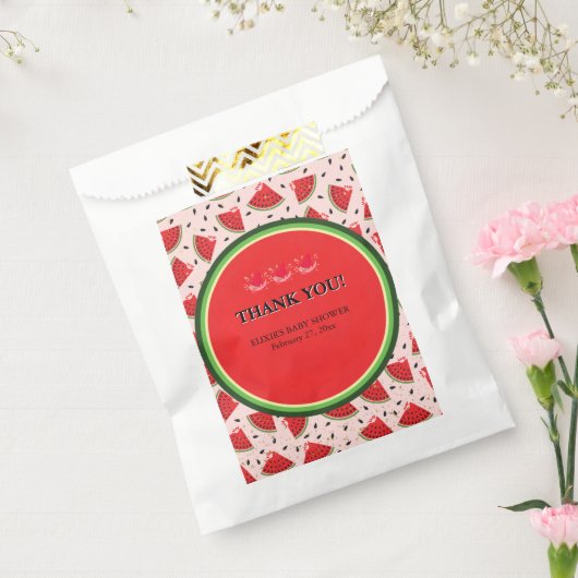 Einzigartiger Glitzer Moderne Wassermelone Kinderd Geschenktütchen (Versiegelt)