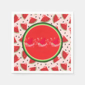 Einzigartiger Glitzer Moderne Wassermelone Kinderd Serviette (Vorderseite)