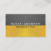 Einzigartiger Gold Black Glitzer - Beruflicher Lux Visitenkarte (Vorderseite)