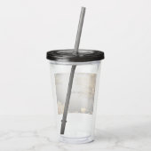 Einzigartiger Gold Dekorativer Holiday Acrylic Tum Acryltrinkbecher (Rückseite)