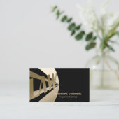 Einzigartiger Gold- und Black-Anwalt für die Law B Visitenkarte (Stehend Vorderseite)
