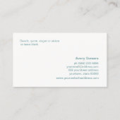 Einzigartiger Goldene Tree des Lebensberatertherap Visitenkarte (Rückseite)