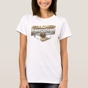 Einzigartiger Goldener LEHRMODUS AUS Kreativdruck T-Shirt