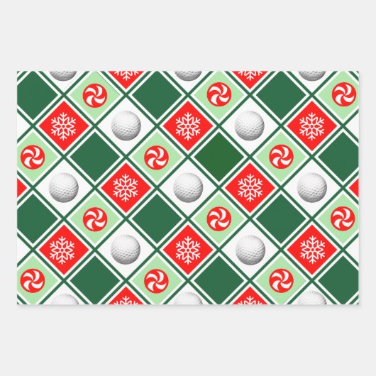 Einzigartiger Golfurlaub Geschenkpapier Set (Vorderseite 2)