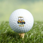 Einzigartiger Golfwagen-Golfer mit personalisierte Golfball (Insitu T-Shirt)