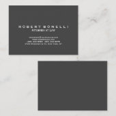Einzigartiger Grauer Anwalt bei Law Chubby Busines Visitenkarte (Vorne/Hinten)