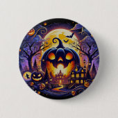 Einzigartiger Gwer Pumpkin Button - Halloween Styl (Vorderseite)