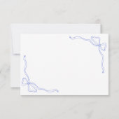 Einzigartiger handgezeichneter zeitgenössischer Re Einladung (Rückseite)