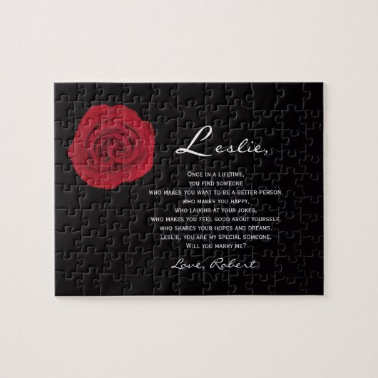 Einzigartiger Heiratsvorschlag wird mich in Rätsel Puzzle (Horizontal)