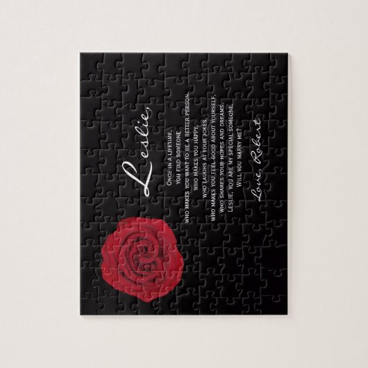Einzigartiger Heiratsvorschlag wird mich in Rätsel Puzzle (Vertikal)