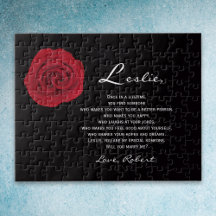 Einzigartiger Heiratsvorschlag wird mich in Rätsel