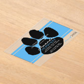 Einzigartiger hellblauer und schwarzer Abschluss-P Acryleinladungen (Ablage )