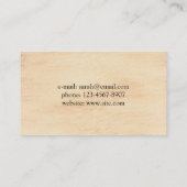 Einzigartiger Hintergrund Visitenkarte (Rückseite)