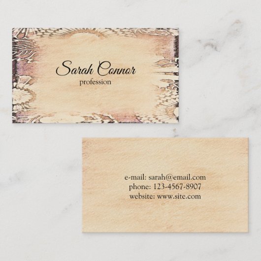 Einzigartiger Hintergrund Visitenkarte (Vorne/Hinten)