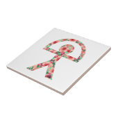 Einzigartiger Indalo Mann im Blumendesign Fliese (Seite)