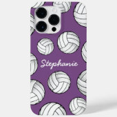 Einzigartiger Individuelle Name Volleyball Lila Case-Mate iPhone Hülle (Rückseite)