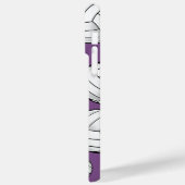 Einzigartiger Individuelle Name Volleyball Lila Case-Mate iPhone Hülle (Rückseite / Links)