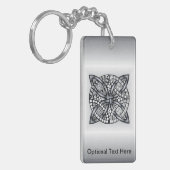 Einzigartiger inspirierter keltischer Knoten Schlüsselanhänger (Vorderseite links)