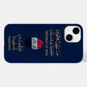 Einzigartiger Irak Reisepass Print Souvenir Case-Mate iPhone Hülle (Rückseite (Horizontal))