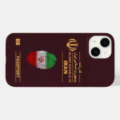 Einzigartiger Iran Reisepass Print Souvenir Case-Mate iPhone Hülle (Rückseite (Horizontal))