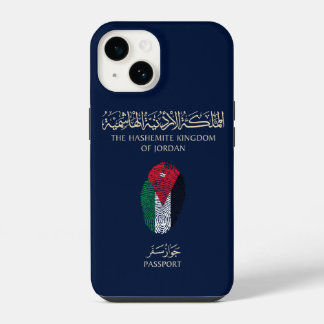 Einzigartiger Jordan Reisepass Print Souvenir iPhone 14 Hülle