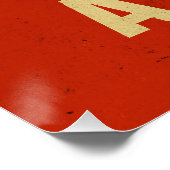 Einzigartiger Kaktus unter einer strahlenden Sonne Poster (Ecke)