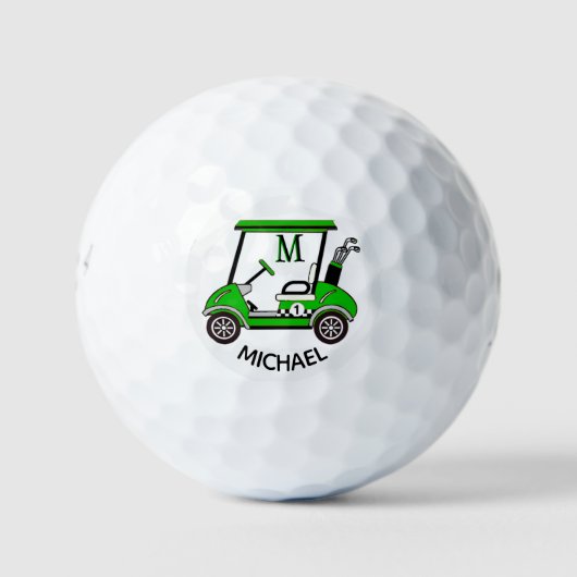 Einzigartiger Kartonname Name Golf Balls Golfball (Vorderseite)
