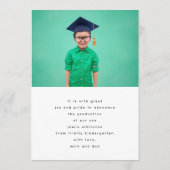 Einzigartiger Kindergarten-Foto-Abschluss für benu Ankündigung (Rückseite)