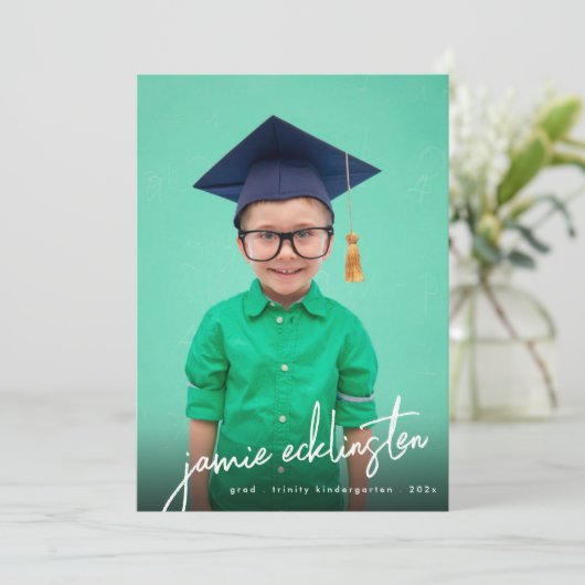 Einzigartiger Kindergarten-Foto-Abschluss für benu Ankündigung (Stehend Vorderseite)