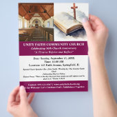 Einzigartiger Kirchenjubiläumsflyer Flyer (Hand)