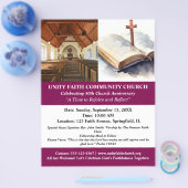 Einzigartiger Kirchenjubiläumsflyer Flyer (Einzeln)