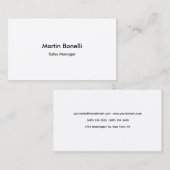 Einzigartiger klassischer einfacher Schwarz-weißer Visitenkarte (Vorne/Hinten)