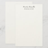 Einzigartiger Klassischer Personalisierter Eigener Briefpapier (Vorne/Hinten)