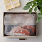 Einzigartiger klassischer Weihnachtsmann lächelt i Seidenpapier (Geschenk)