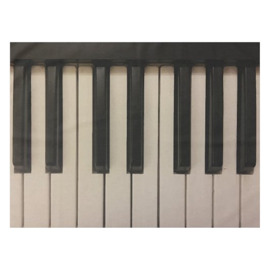 Einzigartiger Klavier-Schlüssel-Druck Tischdecke (Vorderseite (Horizontal))