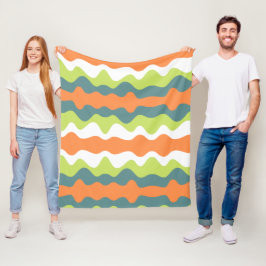 Einzigartiger Kontrast abstrakte Herbstfarben nied Fleecedecke