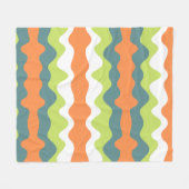 Einzigartiger Kontrast abstrakte Herbstfarben nied Fleecedecke (Vorderseite (Horizontal))